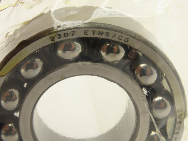 SKF 2207 ETN9/C3 Self Aligning Ball Bearing 35 mm ID 72 mm OD