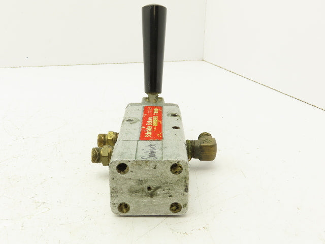 Schrader Bellows 53083-2000 Lever Operated Air Control Valve 5 Port 2 Position