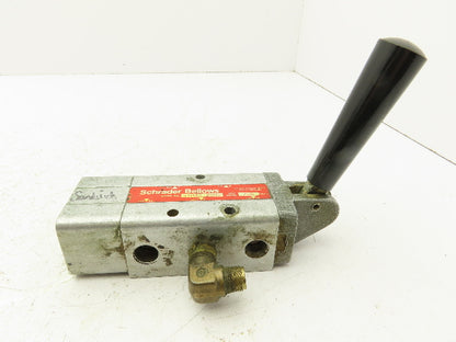 Schrader Bellows 53083-2000 Lever Operated Air Control Valve 5 Port 2 Position