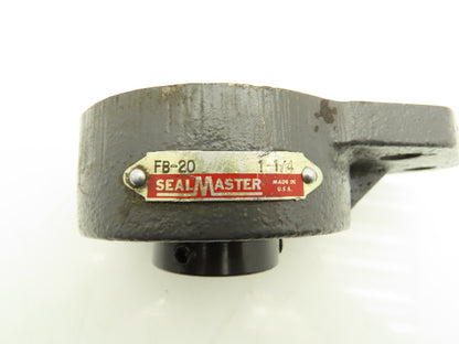 Sealmaster FB-20 Flange Bracket Bearing 1-1/4" Bore 3-Bolt