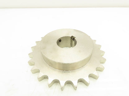 SS60B24 #60 Stainless Roller Chain Sprocket 24T Tooth 3/4 Pitch 1.5" Bore