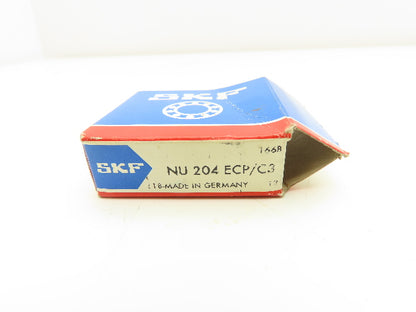 SKF NU 204 ECP/C3 Cylindrical Roller Bearing 20 mm Bore 47 mm OD