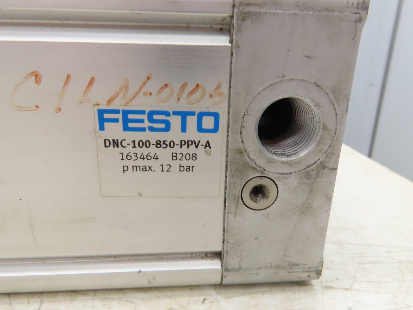 Festo DNC-100-850-PPV-A Pneumatic Air Cylinder 100mm Bore 850mm Stroke