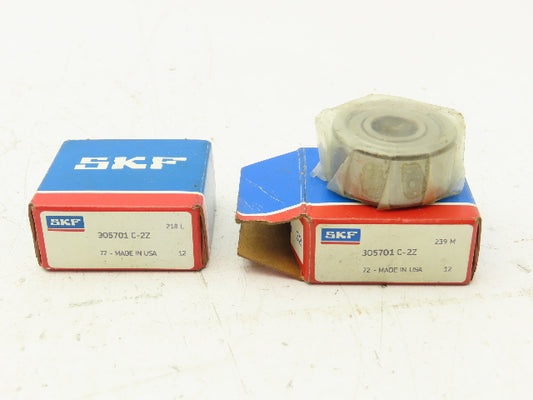 SKF 305701 C-2Z Cylindrical Yoke Cam Roller 12 mm Bore 35 mm OD Lot of 2