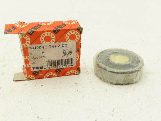 Fag NU204E.TVP2.C3 Cylindrical Roller Bearing 20 mm ID 47 mm OD