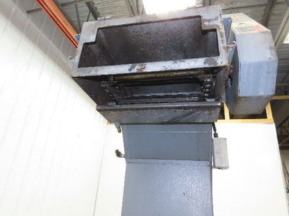 Shin Myung Magnetic Chip Conveyor with Drag Chain Scraper 14"x51" Infeed 220V