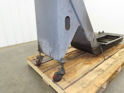 Shin Myung Magnetic Chip Conveyor with Drag Chain Scraper 14"x51" Infeed 220V