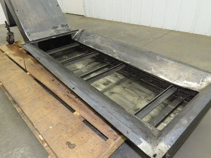 Shin Myung Magnetic Chip Conveyor with Drag Chain Scraper 14"x51" Infeed 220V