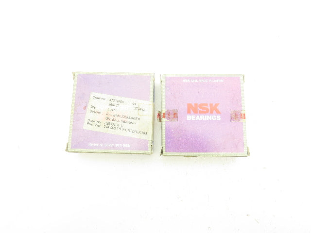 NSK 6012CM Deep Groove Ball Bearing 60 mm ID 95 mm OD Lot of 2