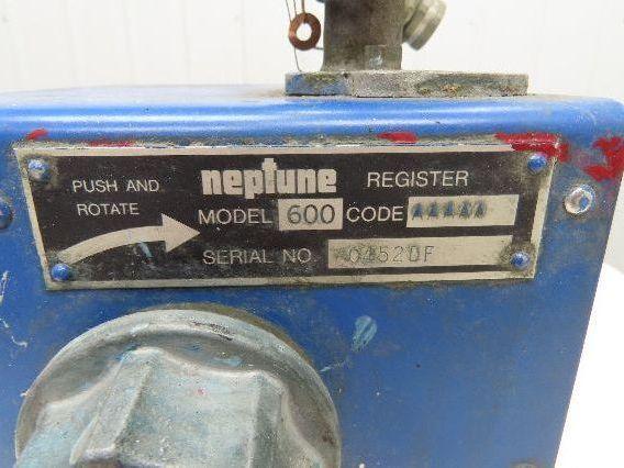 Neptune 600 Liquid Flow Meter Mechanical Gallon Register 1" Flanged 2-Bolt