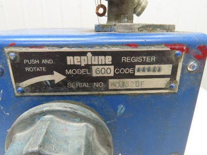 Neptune 600 Liquid Flow Meter Mechanical Gallon Register 1" Flanged 2-Bolt