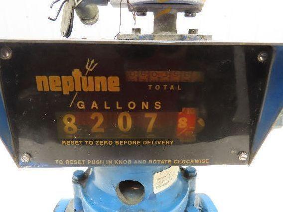 Neptune 600 Liquid Flow Meter Mechanical Gallon Register 1" Flanged 2-Bolt