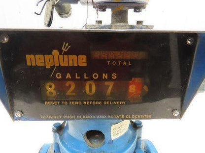 Neptune 600 Liquid Flow Meter Mechanical Gallon Register 1" Flanged 2-Bolt