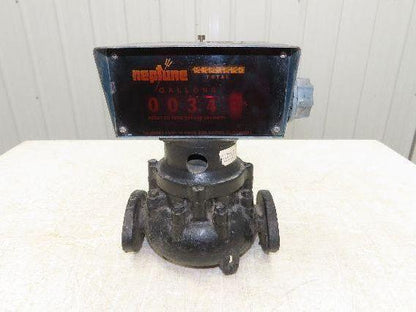 Neptune 600 Liquid Flow Meter Gal Register 1" Flanged 2-Bolt -No Transmitter