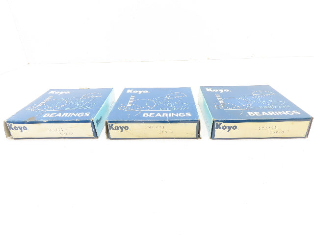 Koyo 6012C3 Deep Groove Roller Bearing 60 mm ID 95 mm OD Lot of 3