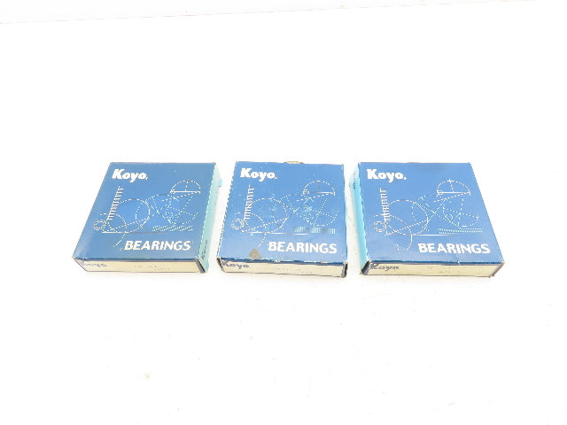 Koyo 6012C3 Deep Groove Roller Bearing 60 mm ID 95 mm OD Lot of 3