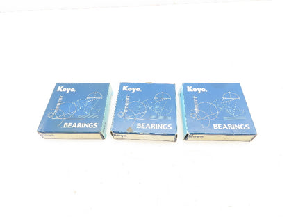 Koyo 6012C3 Deep Groove Roller Bearing 60 mm ID 95 mm OD Lot of 3