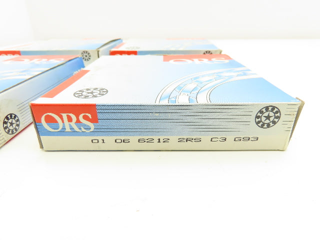 ORS 6212 C3 Deep Groove Ball Bearing 60 mm ID 110 mm OD Lot of 4
