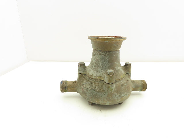 Liquid Flow Meter 3/4 x 3/4" Bronze Valve -No Reader