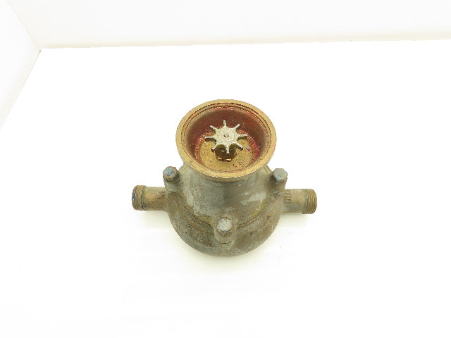 Liquid Flow Meter 3/4 x 3/4" Bronze Valve -No Reader