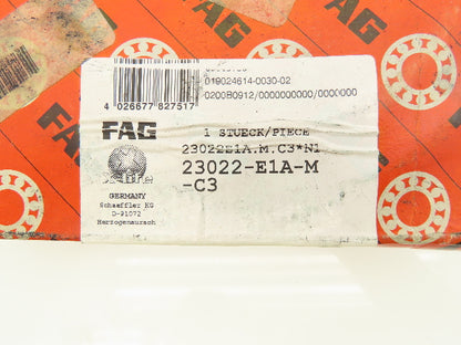 FAG 23022-E1A-M-C3 Spherical Roller Bearing 110 mm ID 170 mm OD