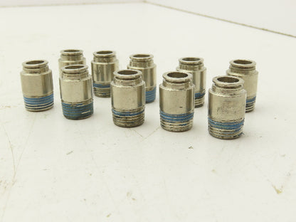 ATP B38-03MH Male Straight Fitting 3/8" Push Tube 3/8" Male NPT Brass Lot of 10