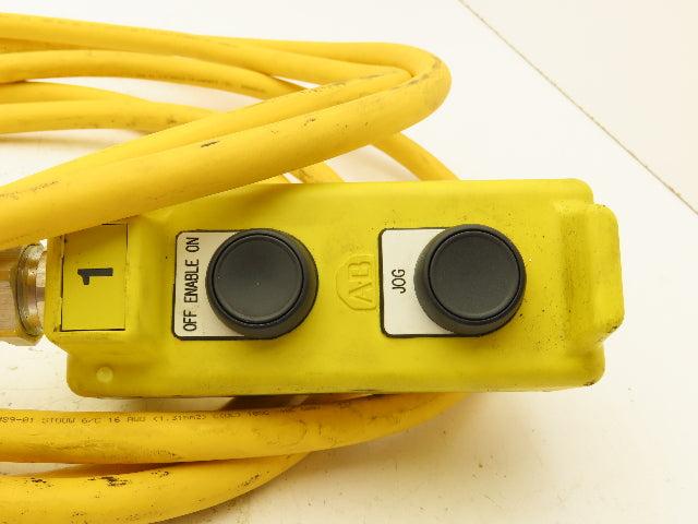 Allen Bradley 800F-P25 Pendant Enclosure Station 2 Button 16' Cable 6 Pin Turck
