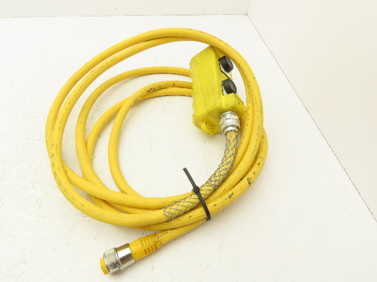 Allen Bradley 800F-P25 Pendant Enclosure Station 2 Button 16' Cable 6 Pin Turck