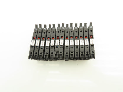 Allen Bradley 1492-H Fuse Holder Terminal Block Red Indicator Lot of 13