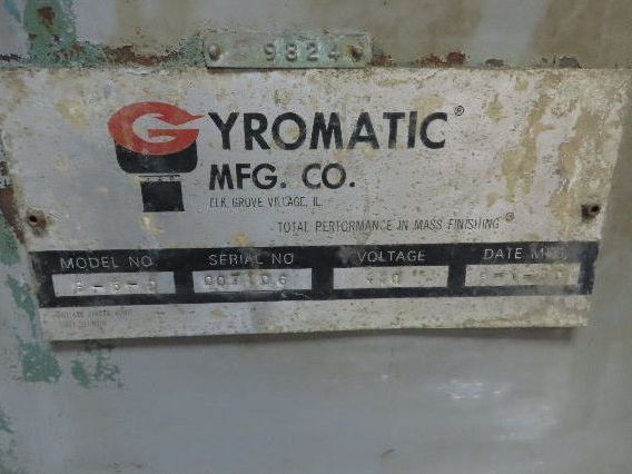 Gyromatic G-5D Vibratory Finisher Mixed Media 5Hp 230/460V 3Ph Tumbler