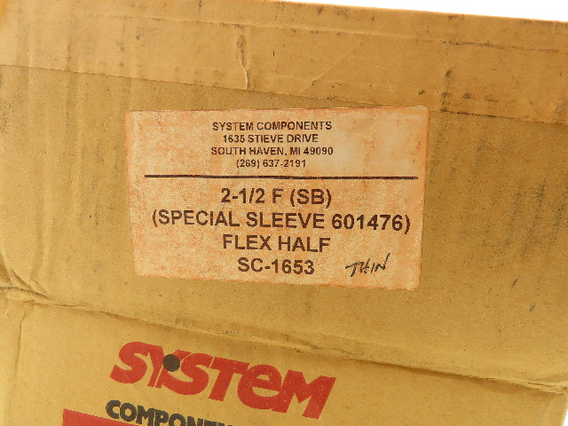 Powertork Size 2-1/2F Flanged Gear Coupling with Flex Hub 2-3/4" Keyed Bore