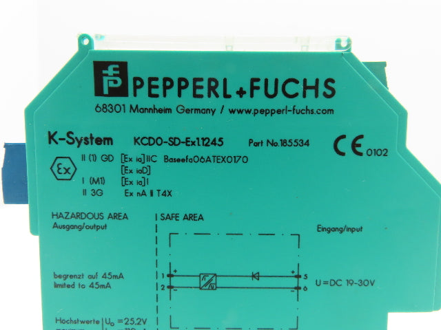 Pepperl Fuchs KCD0-SD-EX1.1245 Solenoid Driver 1-Channel Isolated Barrier 24V