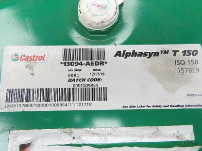 Castrol ISO 150 Alphasyn T 150 Synthetic Gear Oil 55 Gal Drum