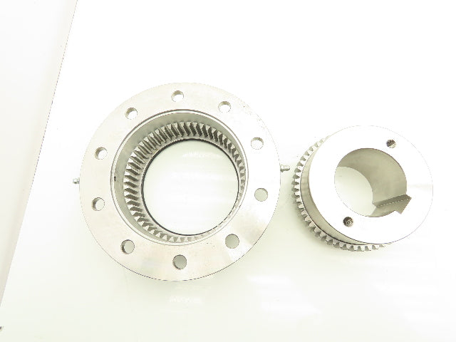 Powertork Size 2-1/2F Flanged Gear Coupling with Flex Hub 2-3/4" Bore 2pc Kit