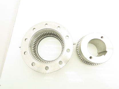Powertork Size 2-1/2F Flanged Gear Coupling with Flex Hub 2-3/4" Bore 2pc Kit