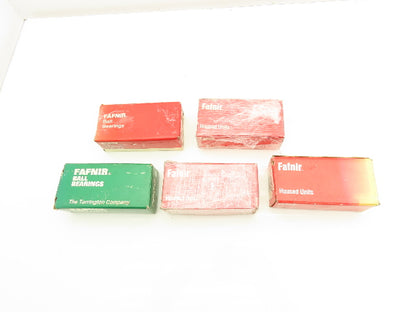 Fafnir PB 7/8 Pillow Block Ball Bearing 7/8" Bore Lot of 5