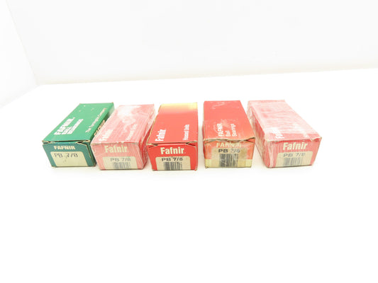 Fafnir PB 7/8 Pillow Block Ball Bearing 7/8" Bore Lot of 5