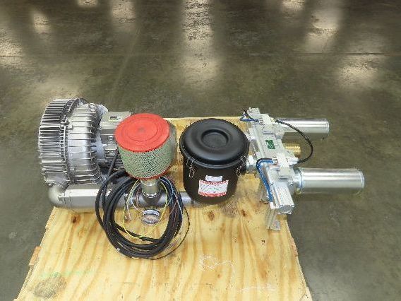 Republic HRC802 2-Stage Regenerative Vacuum Blower 227 CFM 6.5Hp 480V 3PH 2" NPT