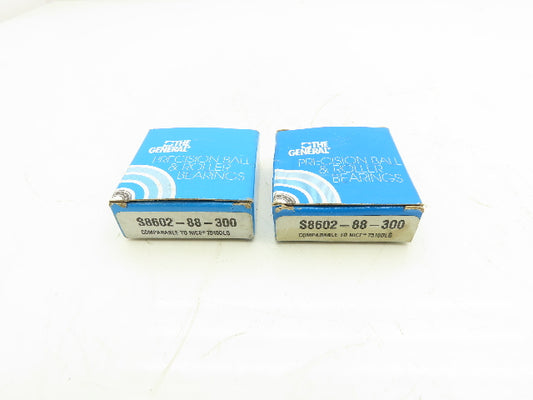 General Bearing S860288300 Deep Groove Ball Bearing 5/8" Bore 1-3/4" OD Lot of 2