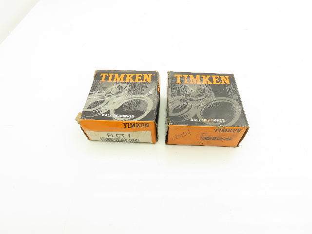 Timken FLCT 1 Flange Mount Ball Bearing Unit 1" Bore Lot of 2