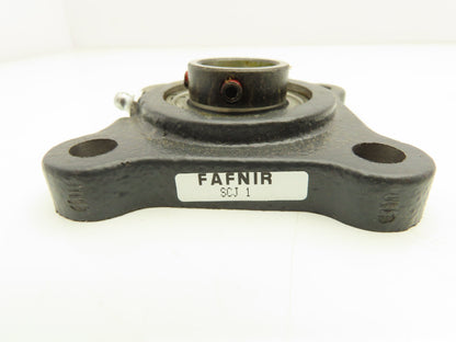 Fafnir SCJ 1 Flange Mount Ball Bearing Unit 1" Bore Lot of 2