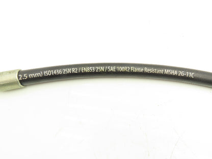 Gates 8G2 SAE 100R2 Hydraulic Hose 1/2" x 26" 4000 PSI 24° Swivel O-Ring