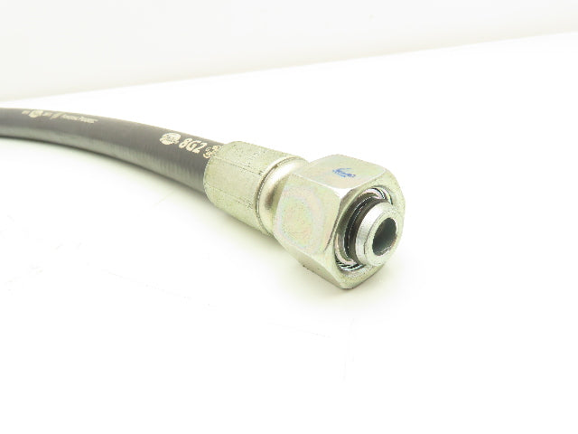 Gates 8G2 SAE 100R2 Hydraulic Hose 1/2" x 26" 4000 PSI 24° Swivel O-Ring
