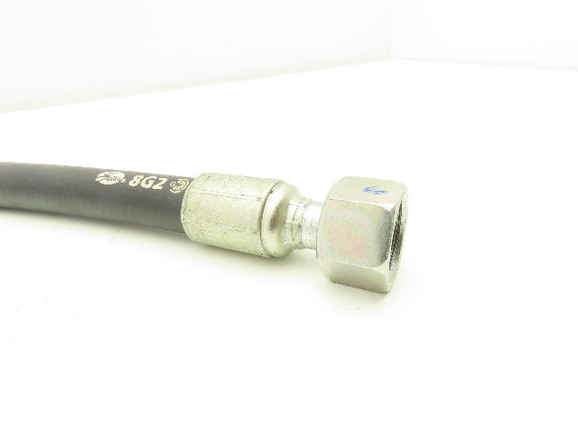 Gates 8G2 SAE 100R2 Hydraulic Hose 1/2" x 26" 4000 PSI 24° Swivel O-Ring