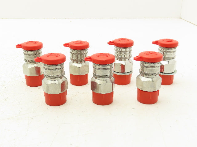 CEJN 414 1257 Quick Disconnect Valved Fluid Coupler 3/4" Male Thread Lot of 7