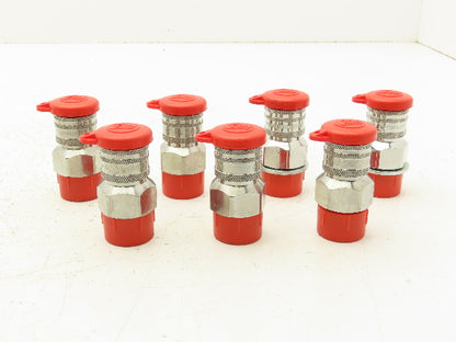 CEJN 414 1257 Quick Disconnect Valved Fluid Coupler 3/4" Male Thread Lot of 7