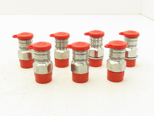 CEJN 414 1257 Quick Disconnect Valved Fluid Coupler 3/4" Male Thread Lot of 7