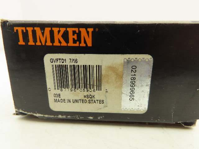 Timken GVFTD1 7/16 Flange Mount Ball Bearing Unit 1-7/16" Bore