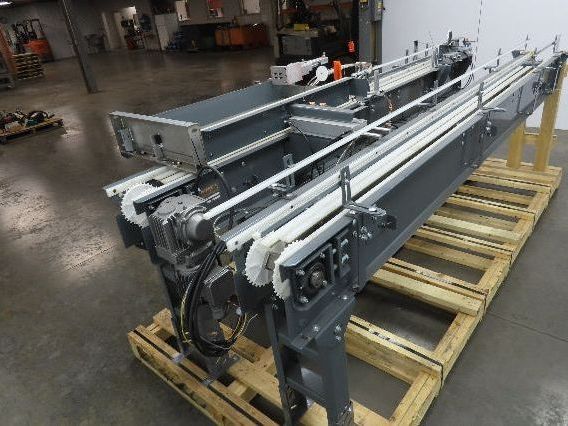 Prime Conveyor 6"x 19' 4" Mat Top Plastic Belt Conveyor Bottle Accumulation NEW