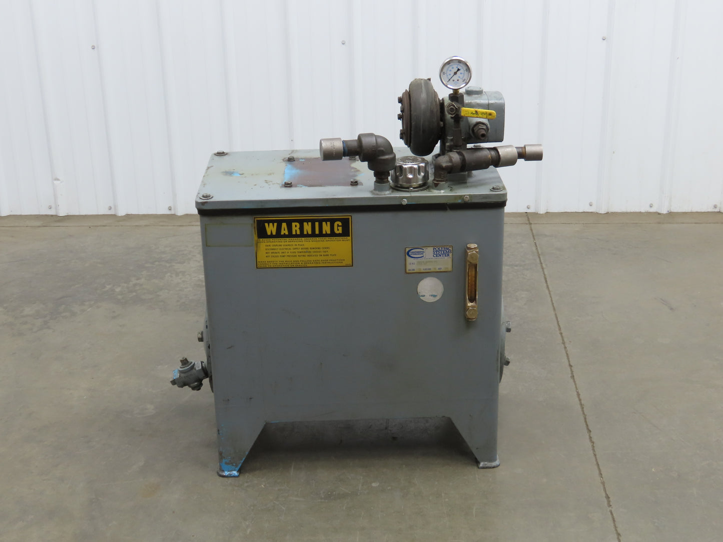 Continental PVR1-8B10 Hydraulic Power Unit 20 Gal 1000psi 8gpm Pump -No Motor